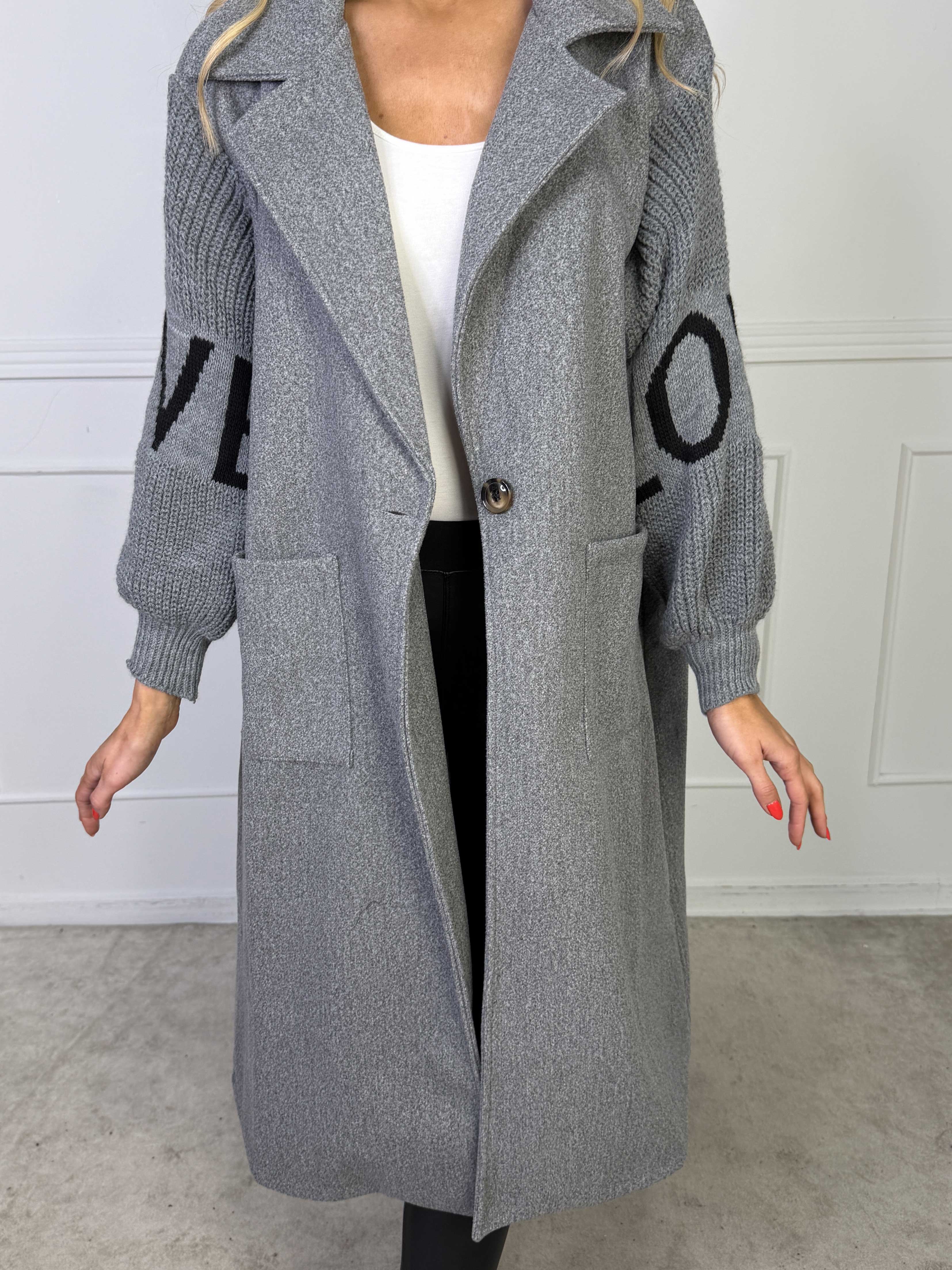 Debbie Midi - Fin kappa med stickade ärmar